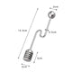 Stainless steel honey and syrup dipper stick spoon