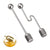 Stainless steel honey and syrup dipper stick spoon